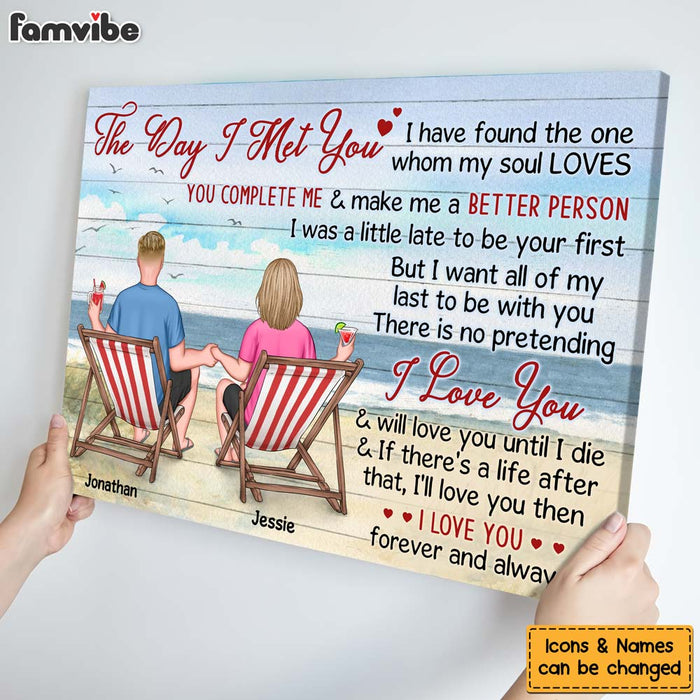Personalized The Day I Met You Canvas 25680 1