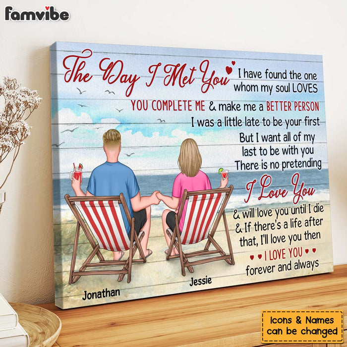Personalized The Day I Met You Canvas 25680 1