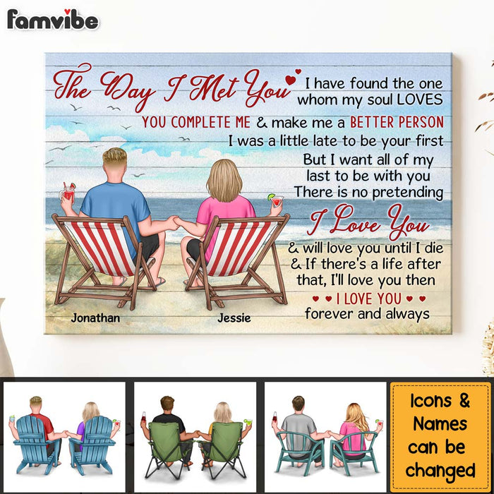Personalized The Day I Met You Canvas 25680 1