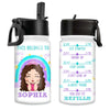 Personalized Gift For Daughter Granddaughter Kids Water Bottle With Straw Lid 25687 1