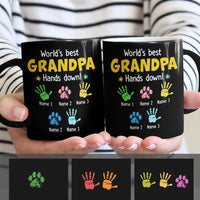 Personalized Grandpa Dad Hands Down Mug MY31 73O34 thumb 1