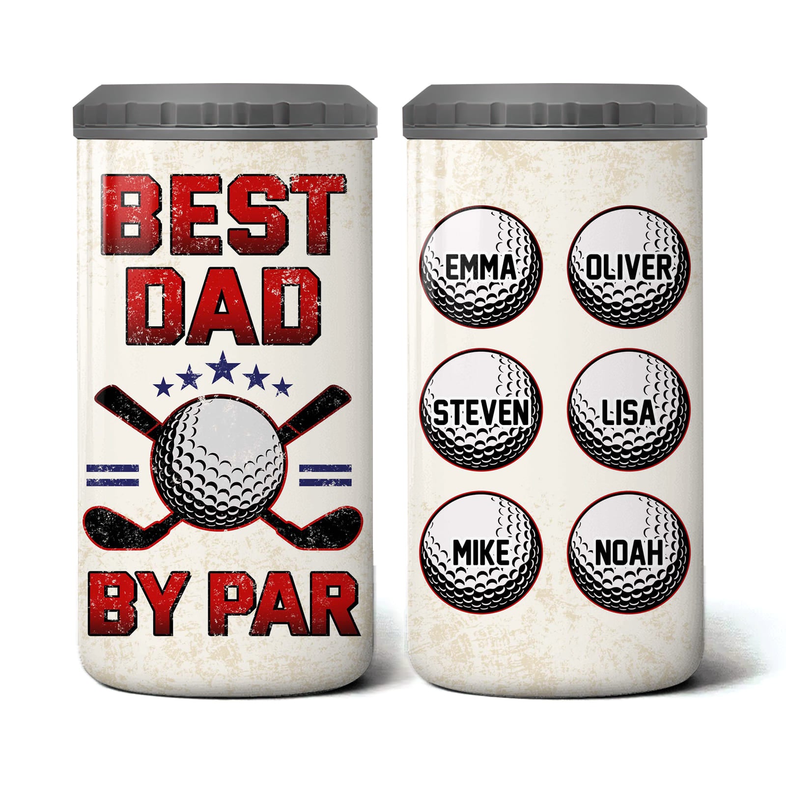 Personalized Gift For Dad Grandpa 4 in 1 Can Cooler 25691 Primary Mockup