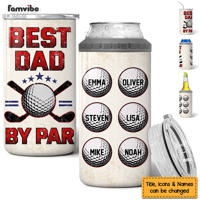 Personalized Gift For Dad Grandpa 4 in 1 Can Cooler 25691 1