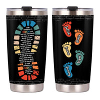 Personalized Walk Alongside Daddy Steel Tumbler 25693 thumb 1