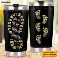 Personalized Walk Alongside Daddy Steel Tumbler 25693 thumb 1