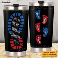 Personalized Walk Alongside Daddy Steel Tumbler 25693 thumb 1