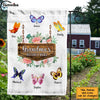 Personalized Grandma's Butterfly Kisses Flag 25695 1