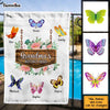 Personalized Grandma's Butterfly Kisses Flag 25695 1