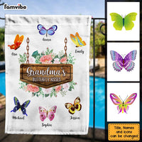 Personalized Grandma's Butterfly Kisses Flag 25695 thumb 1