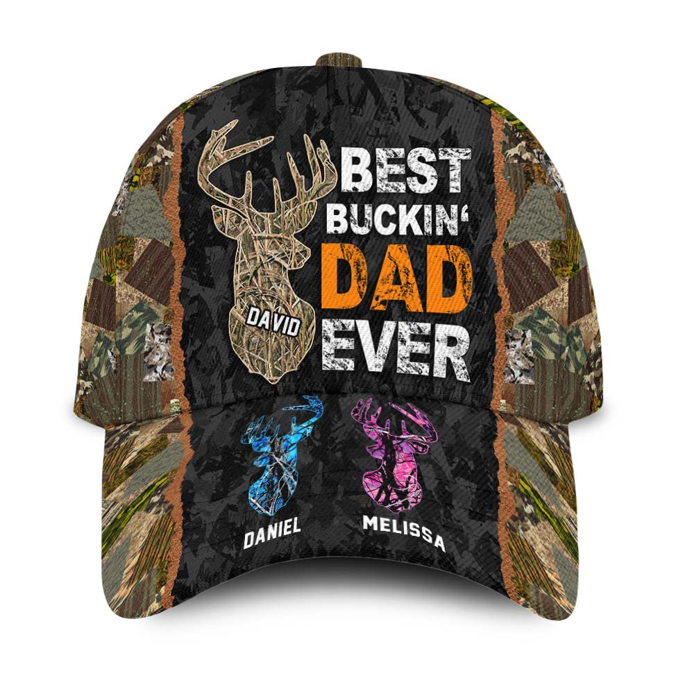 Personalized Buckin Dad Hunting Cap 25696 Primary Mockup