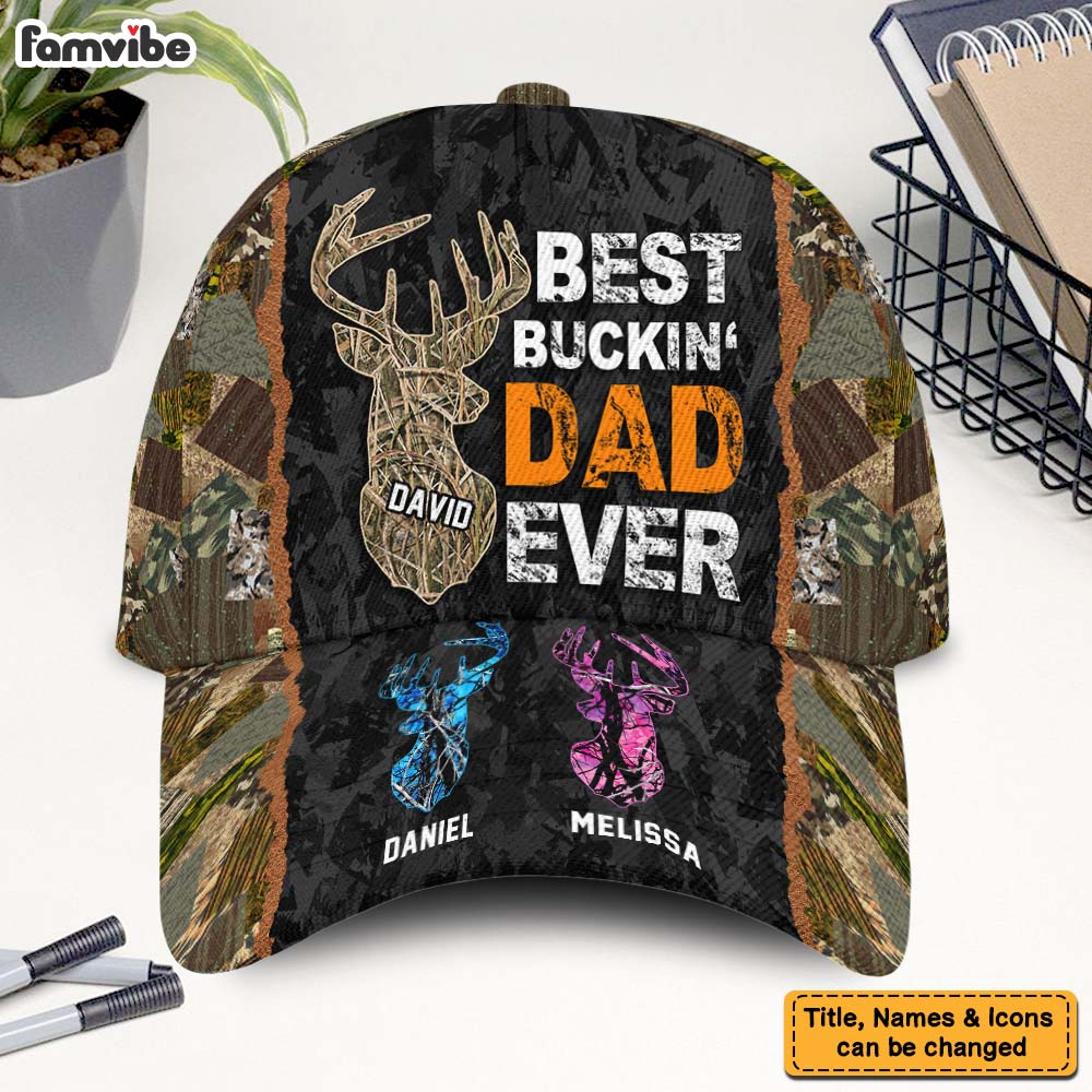 Personalized Buckin Dad Hunting Cap 25696 Primary Mockup