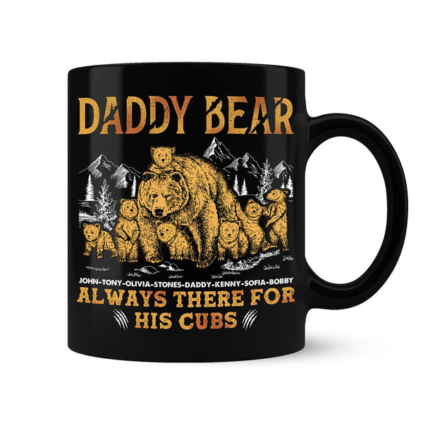 Papa Bear Coffee Mug Papa Bear With Beer Mug Cool Papa Mug