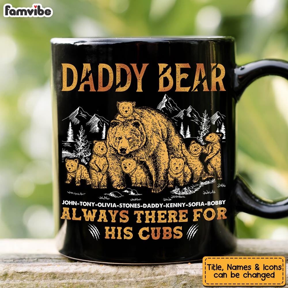 Personalized Gift For Grandpa Daddy Bear Mug 25698 Primary Mockup
