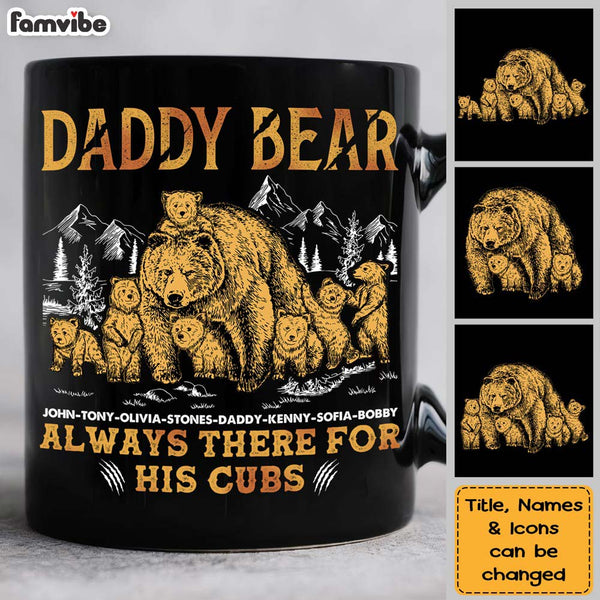 Papa Bear Coffee Mug Papa Bear With Beer Mug Cool Papa Mug