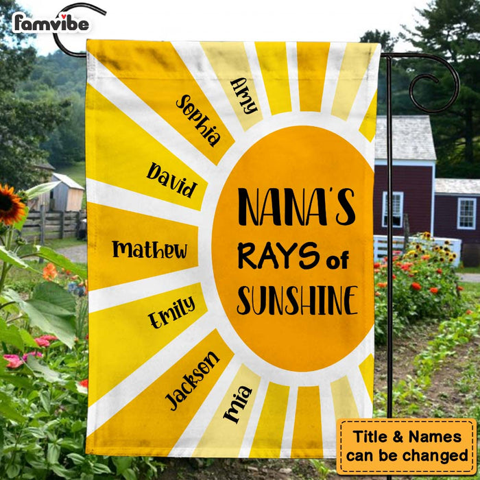 Personalized Gift Grandma's Sunshine Flag 25699 1