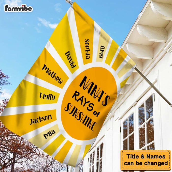 Personalized Gift Grandma's Sunshine Flag 25699 1