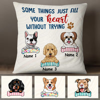 Personalized Dog Fill Your Heart  Pillow DB31 95O47 thumb 1