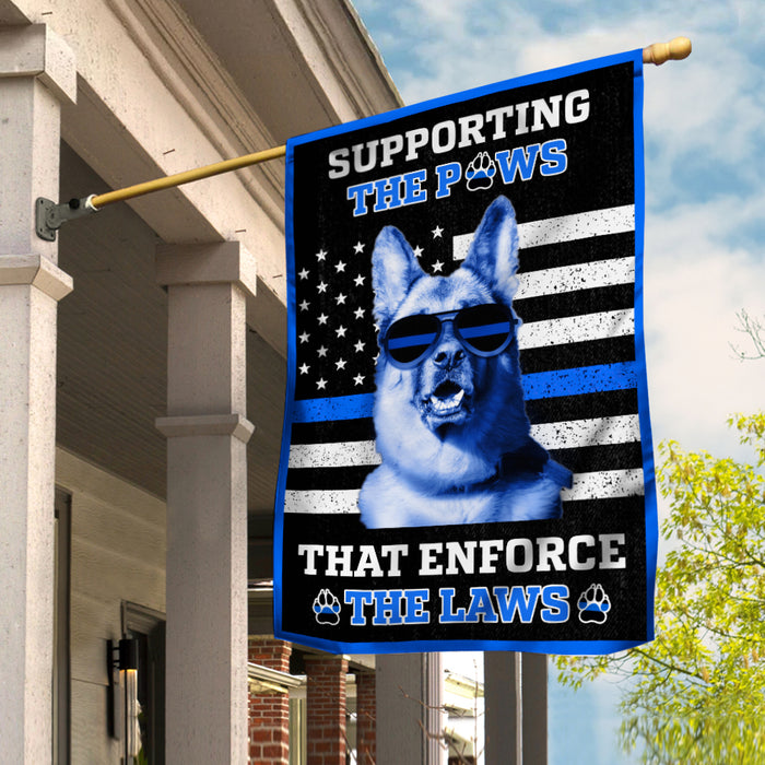Police Paws Laws Flag JL105 65O47 1