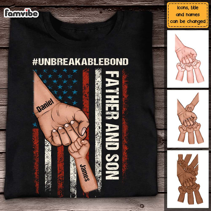 Personalized Father And Son Unbreakable Bond Shirt - Hoodie - Sweatshirt 25710 1