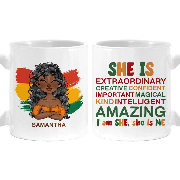 Personalized Affirmation She Is Mug 25714 1