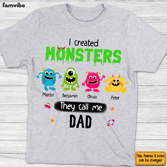 Personalized I Created Monsters They Call Me Dad Shirt - Hoodie - Sweatshirt 25413 25715 1