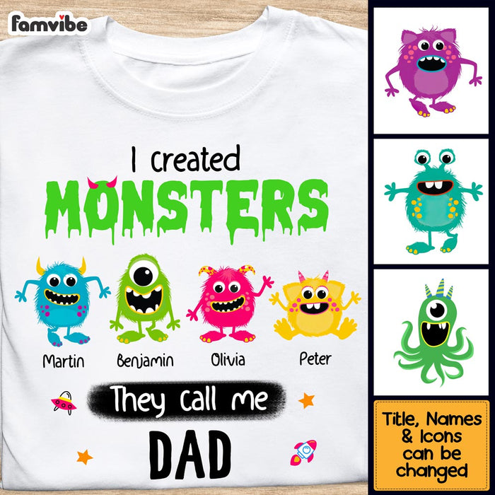 Personalized I Created Monsters They Call Me Dad Shirt - Hoodie - Sweatshirt 25413 25715 1