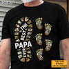 Personalized Gift For Grandpa For Papa Foot Print Shirt - Hoodie - Sweatshirt 24907 25718 1