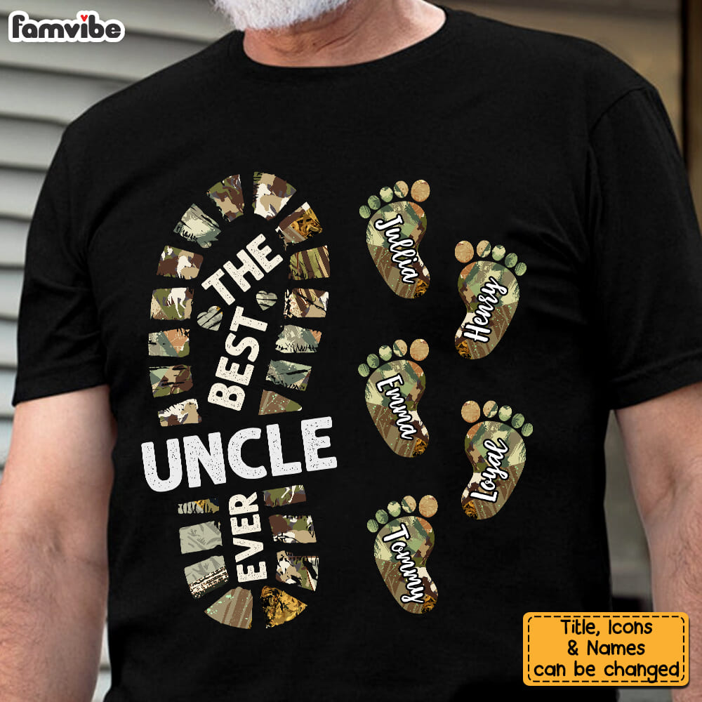 Personalized Gift For Uncle Foot Print Shirt Hoodie Sweatshirt 24907 25719 Primary Mockup