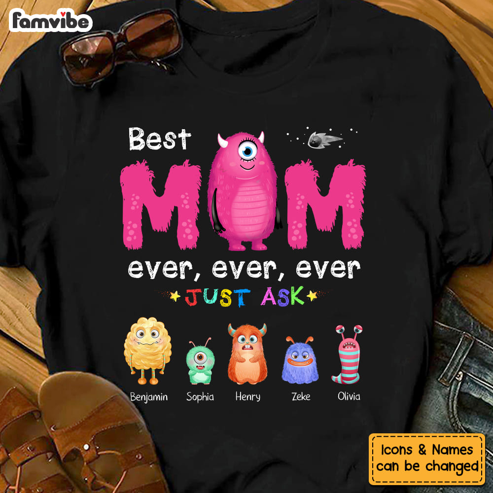 Personalized Monster Mom Shirt Hoodie Sweatshirt 25722 Primary Mockup
