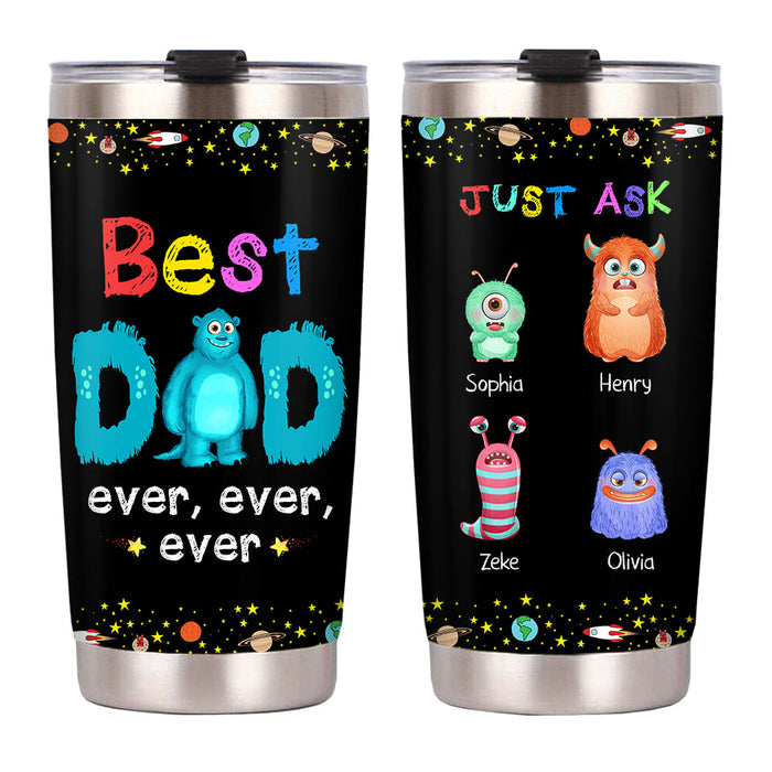 Personalized Monster Dad Steel Tumbler 25724 1