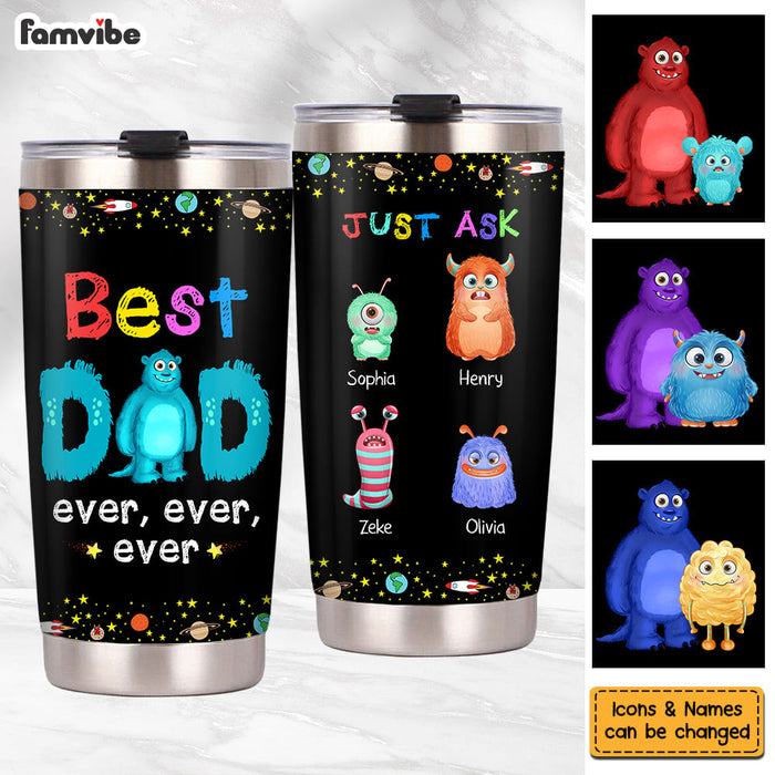 Personalized Monster Dad Steel Tumbler 25724 1