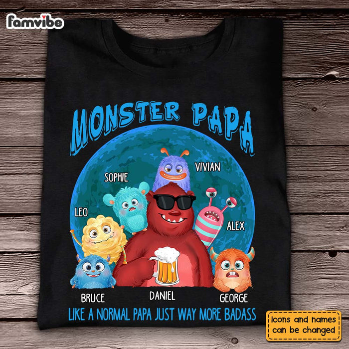 Personalized Monster Dad Like A Normal Dad Shirt - Hoodie - Sweatshirt 25728 1