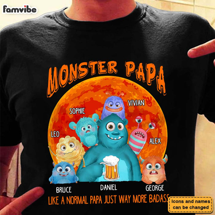 Personalized Monster Dad Like A Normal Dad Shirt - Hoodie - Sweatshirt 25728 1