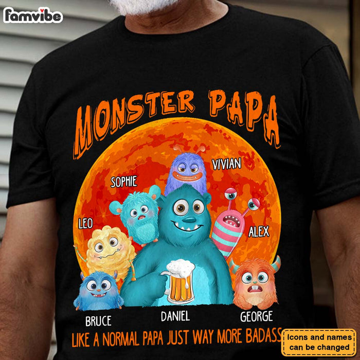 Personalized Monster Dad Like A Normal Dad Shirt - Hoodie - Sweatshirt 25728 1