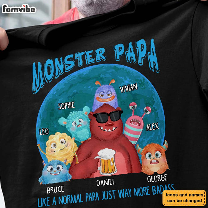 Personalized Monster Dad Like A Normal Dad Shirt - Hoodie - Sweatshirt 25728 1