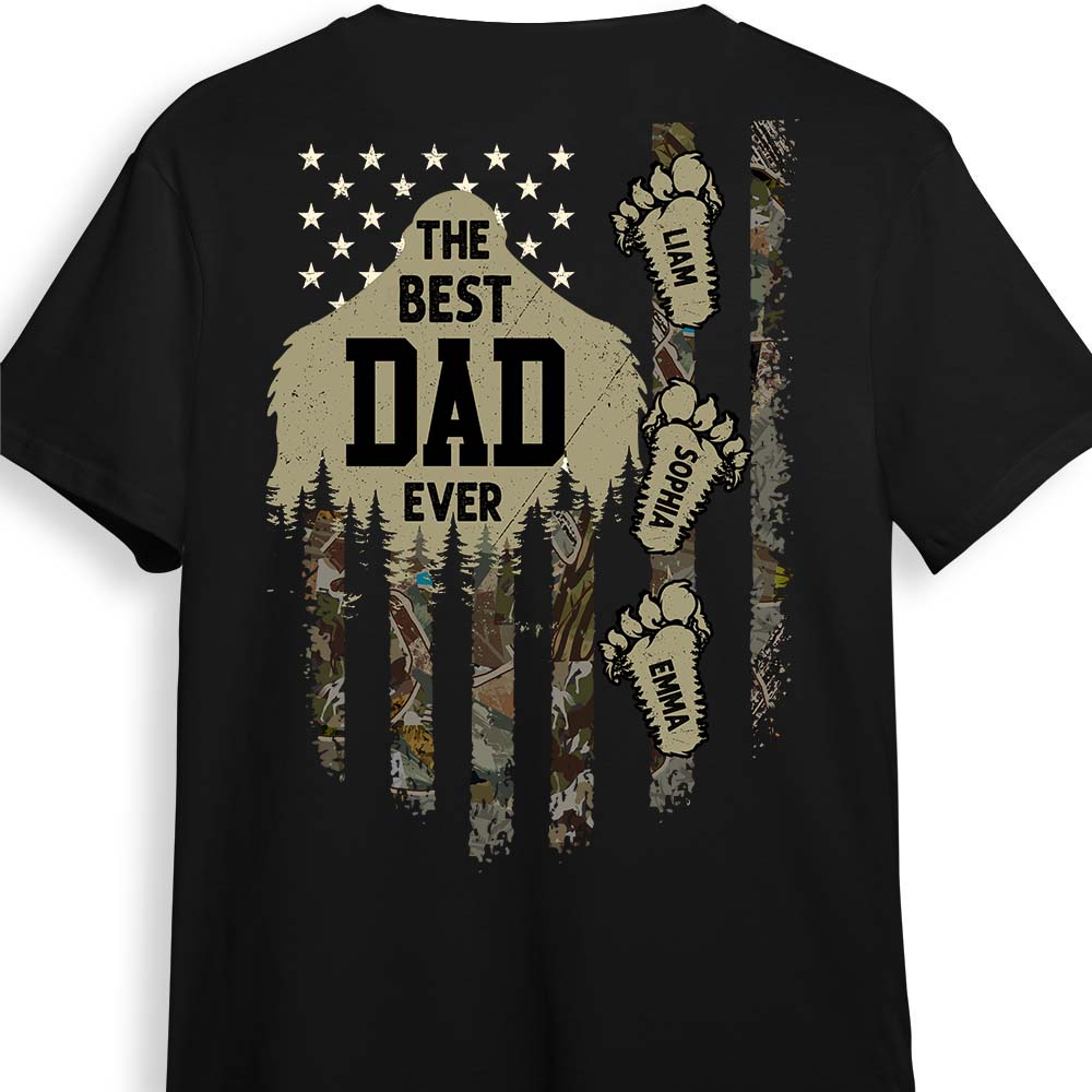 Personalized Camo Flag Dadsquatch Shirt 25729 Primary Mockup