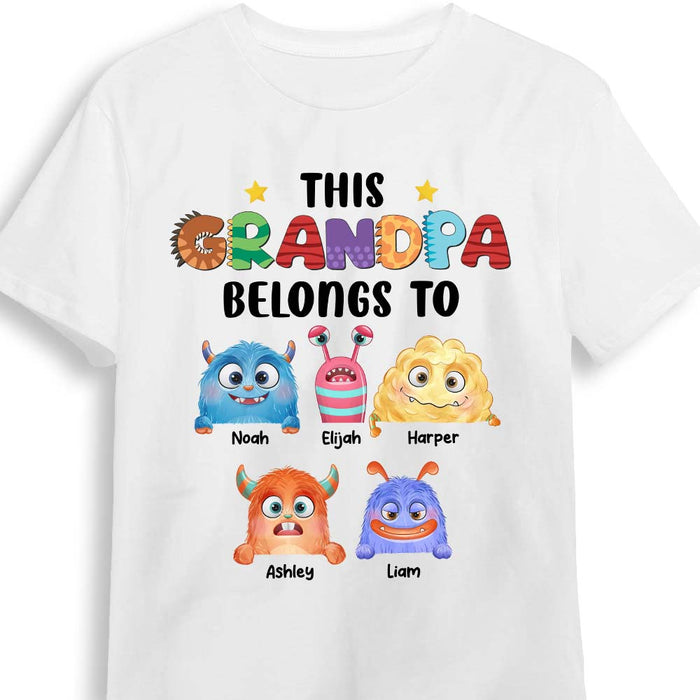 Personalized  This Grandpa Belongs To Shirt - Hoodie - Sweatshirt 25731 1