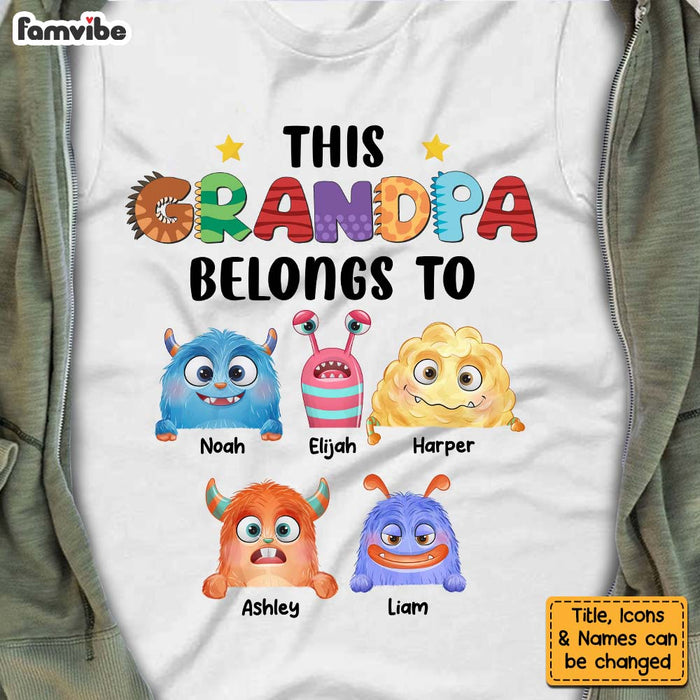 Personalized  This Grandpa Belongs To Shirt - Hoodie - Sweatshirt 25731 1