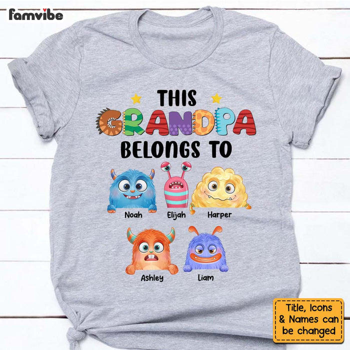 Personalized  This Grandpa Belongs To Shirt - Hoodie - Sweatshirt 25731 1