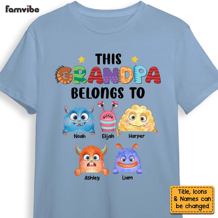 Personalized  This Grandpa Belongs To Shirt - Hoodie - Sweatshirt 25731 1