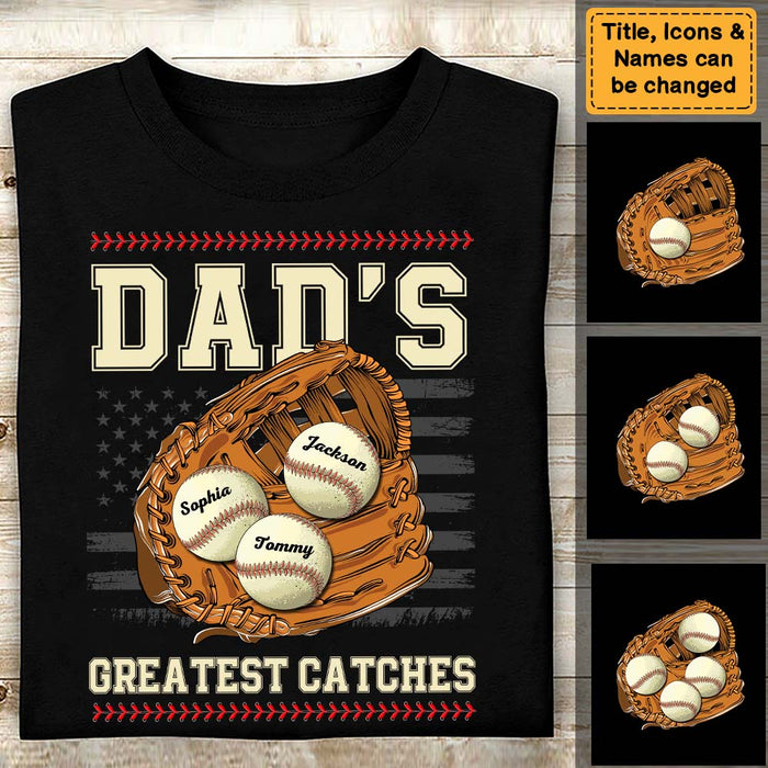 Personalized Gift Dad's Greatest Catches Shirt - Hoodie - Sweatshirt 25732 1