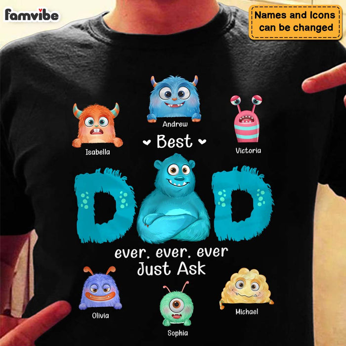 Personalized Gift For Dad Monster Dad Shirt - Hoodie - Sweatshirt 25735 1