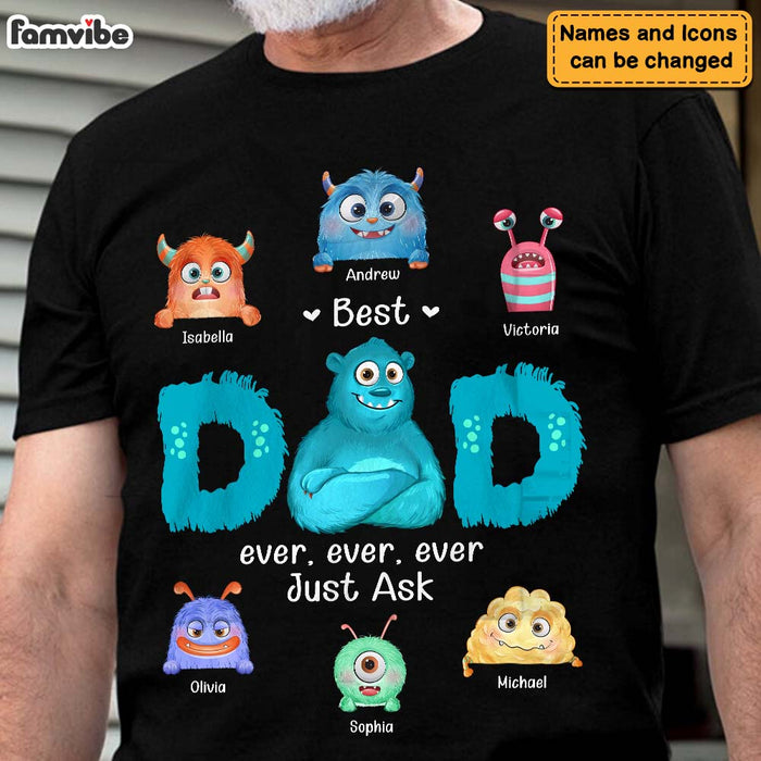Personalized Gift For Dad Monster Dad Shirt - Hoodie - Sweatshirt 25735 1