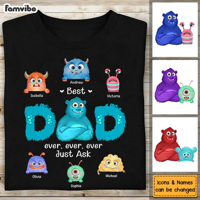 Personalized Gift For Dad Monster Dad Shirt - Hoodie - Sweatshirt 25735 1