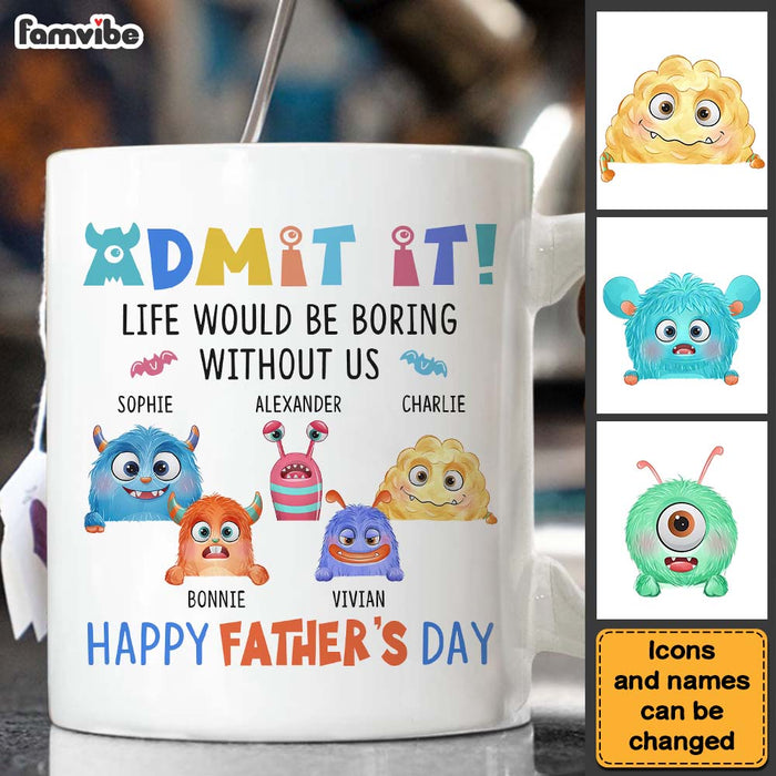 Personalized Gift For Dad Monster Admit It Mug 25736 1