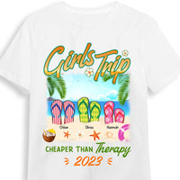 Personalized Gift For Friends Flip Flops Girls Trip Shirt - Hoodie - Sweatshirt 25740 thumb 1