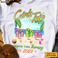 Personalized Gift For Friends Flip Flops Girls Trip Shirt - Hoodie - Sweatshirt 25740 thumb 1