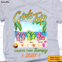 Personalized Gift For Friends Flip Flops Girls Trip Shirt - Hoodie - Sweatshirt 25740 thumb 1