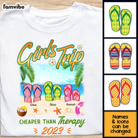Personalized Gift For Friends Flip Flops Girls Trip Shirt - Hoodie - Sweatshirt 25740 thumb 1