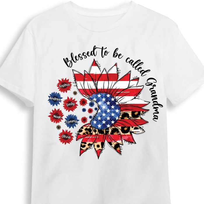 Personalized Blessed To Be Called Grandma 4th Of July Shirt - Hoodie - Sweatshirt 25741 1